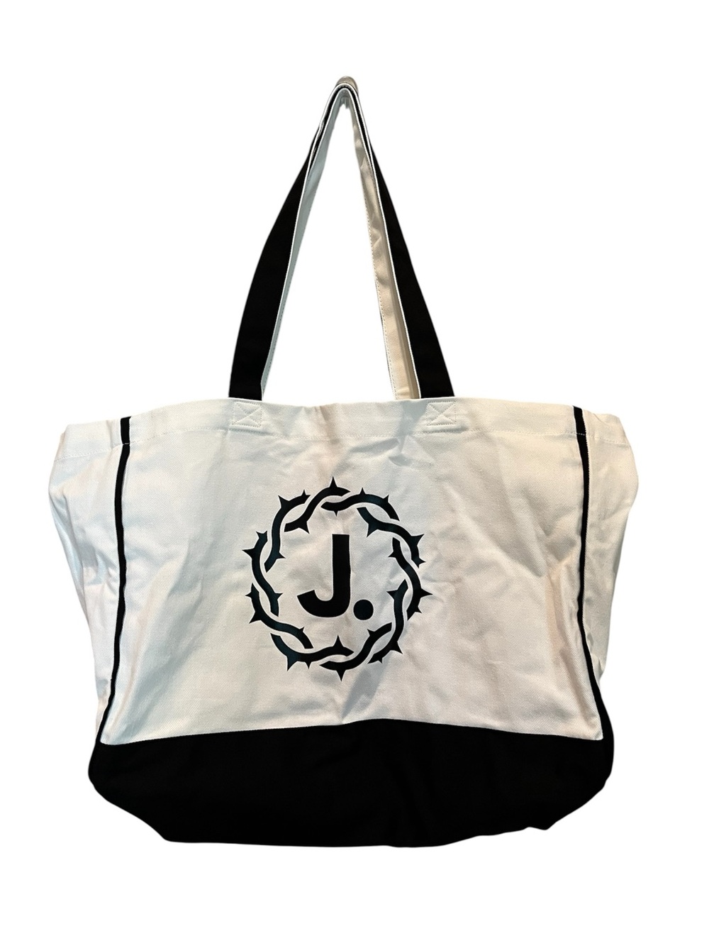 Black & White Canvas Tote Bag